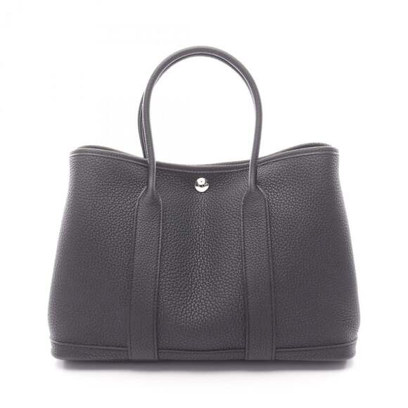 HERMES Handbags - Hermes Hermès Garden Party TPM Tote Bag, Negonda, Women's, Black